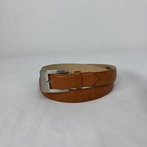 Les Creations Elite Hazelnut Leather women's Belt Size 32 made in Canada Vintage